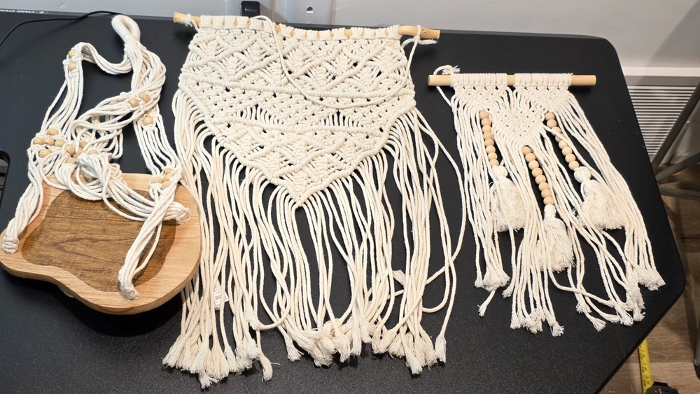 Macrame Set Of 3 Handmade