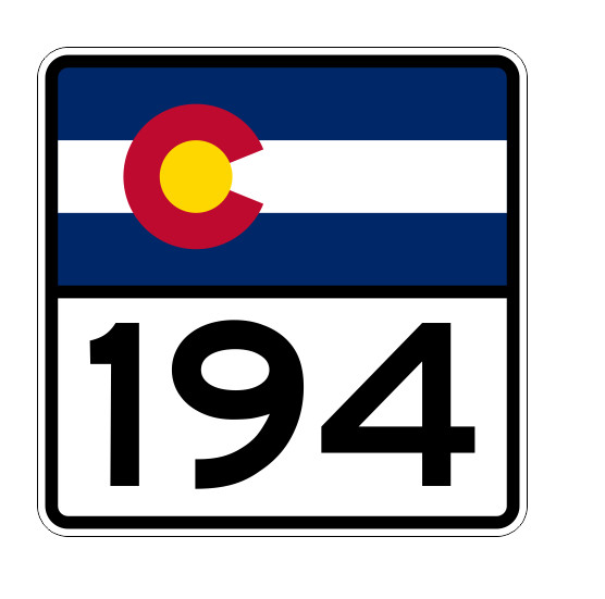Colorado State Highway 194 Sticker Decal