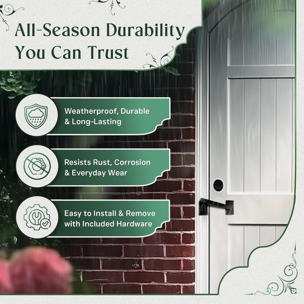 Antique Style 12" Iron Flip Latch - Versatile Security Solution for Gates