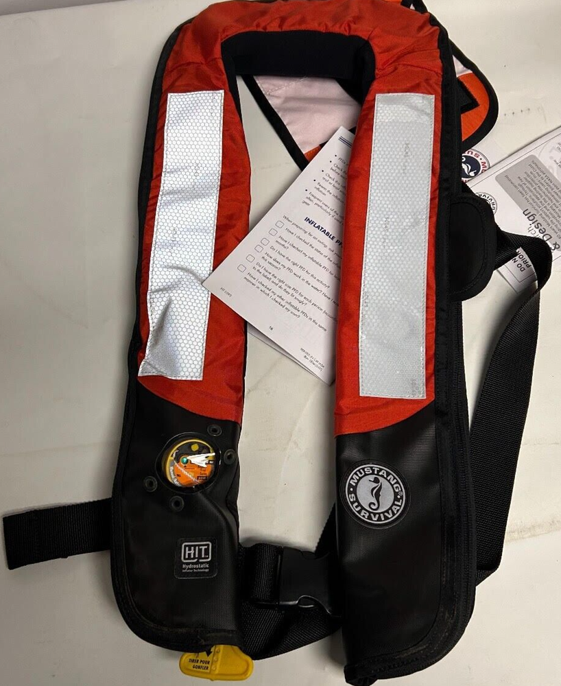 Mustang Survival Manual Inflatable Model# MD3003 TYPE V RED, New