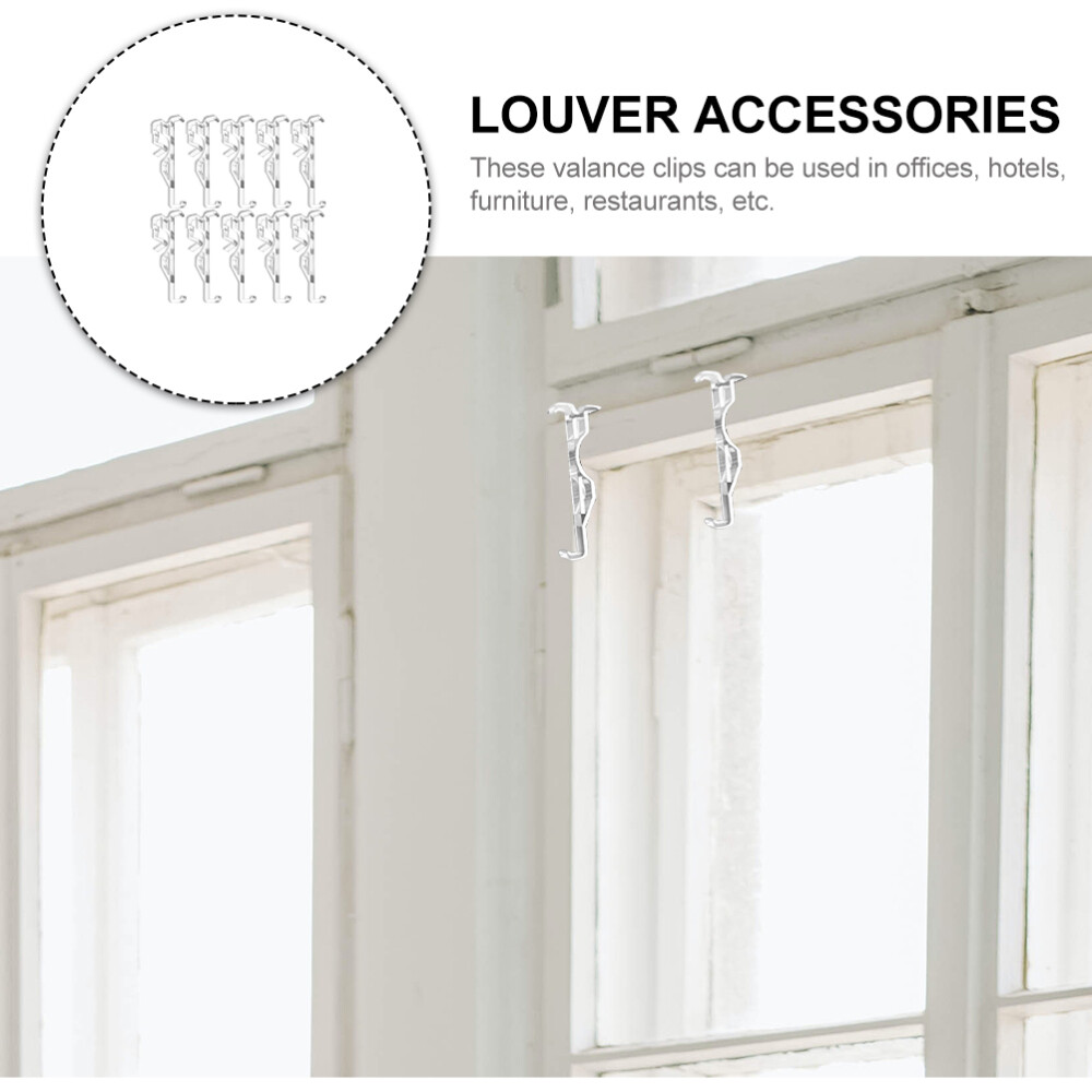 10pcs Replaceable Valance Clips Plastic Blind Clips Blind Clamps Blind Accessory