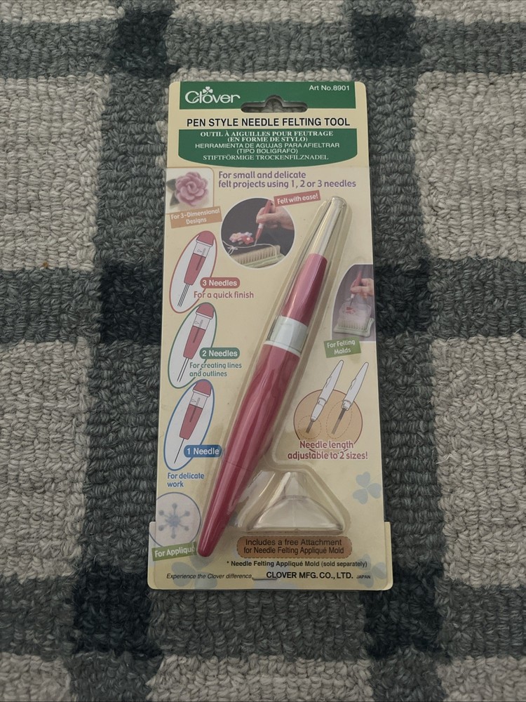Clover 8901 Pen Style Needle Felting Tool-