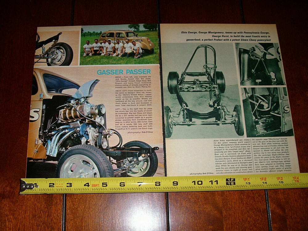 OHIO GEORGE HURST 1948 GASSER ORIGINAL 1965 ARTICLE