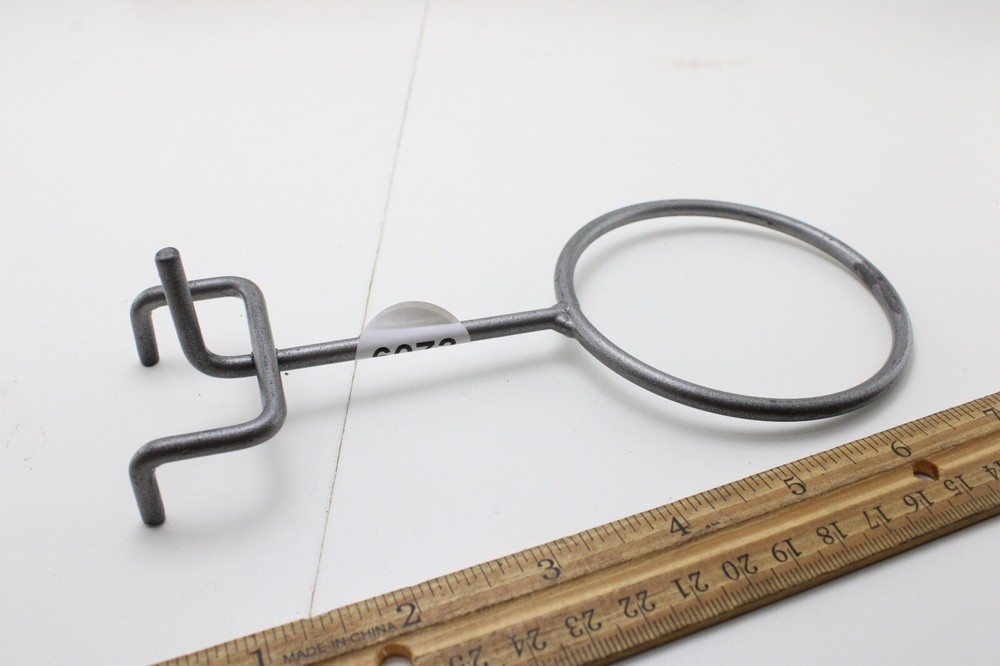 Pegboard Ball Display Hanger with 3" Ring Black