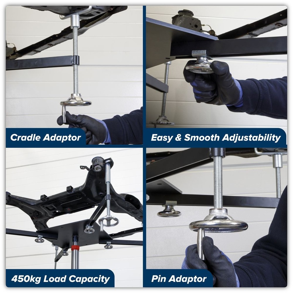 Sealey Subframe Engine Load Adaptor for TTJ Transmission Jacks Garage