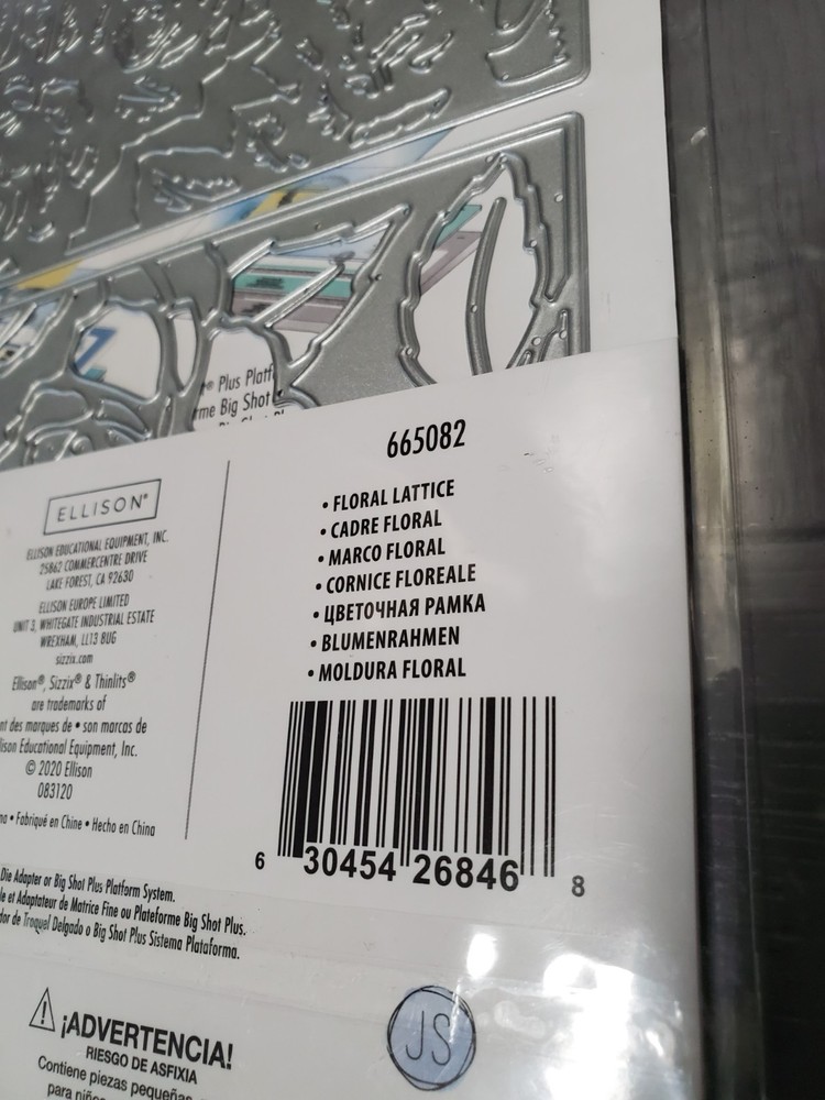 Sizzix "Floral Lattice" by Jessica Scott Layered Thinlits Dies- 665082 MSRP $30