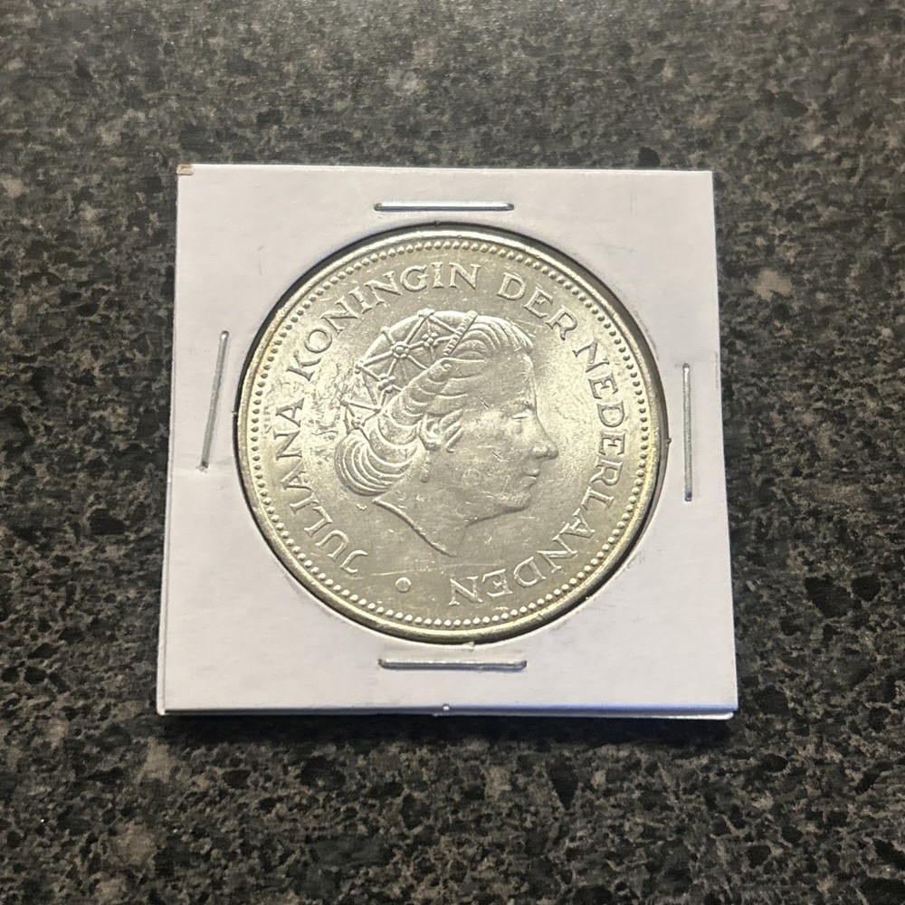 1970 Netherlands 10 Gulden Silver Coin