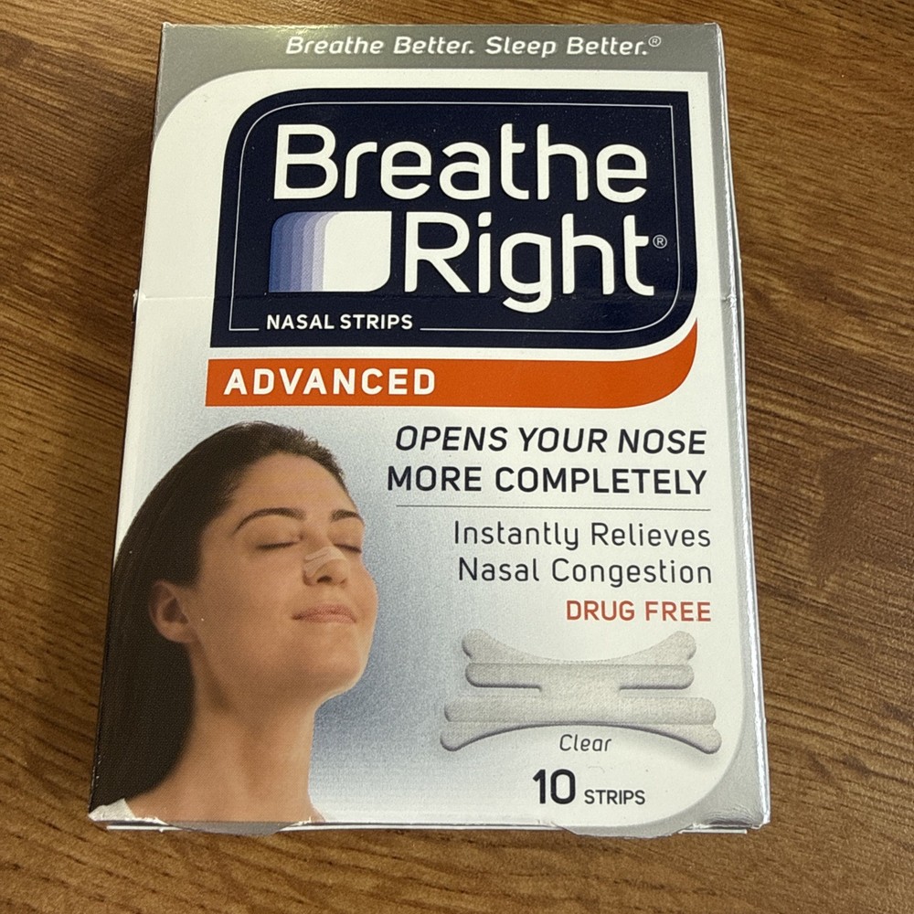 Breathe Right Nasal Strips Advanced 10 Clear Strips