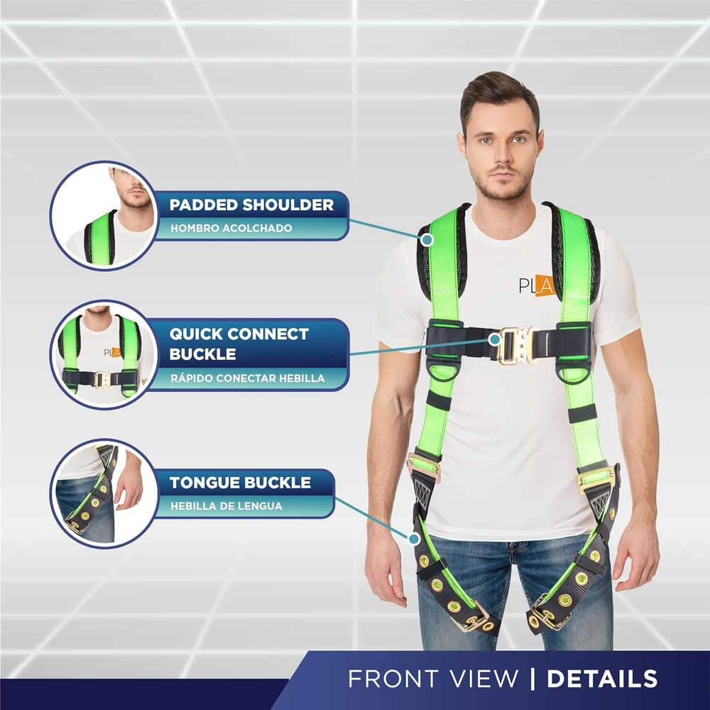 Full Body Harness with 5-Point Adjustment & Fall Indicators