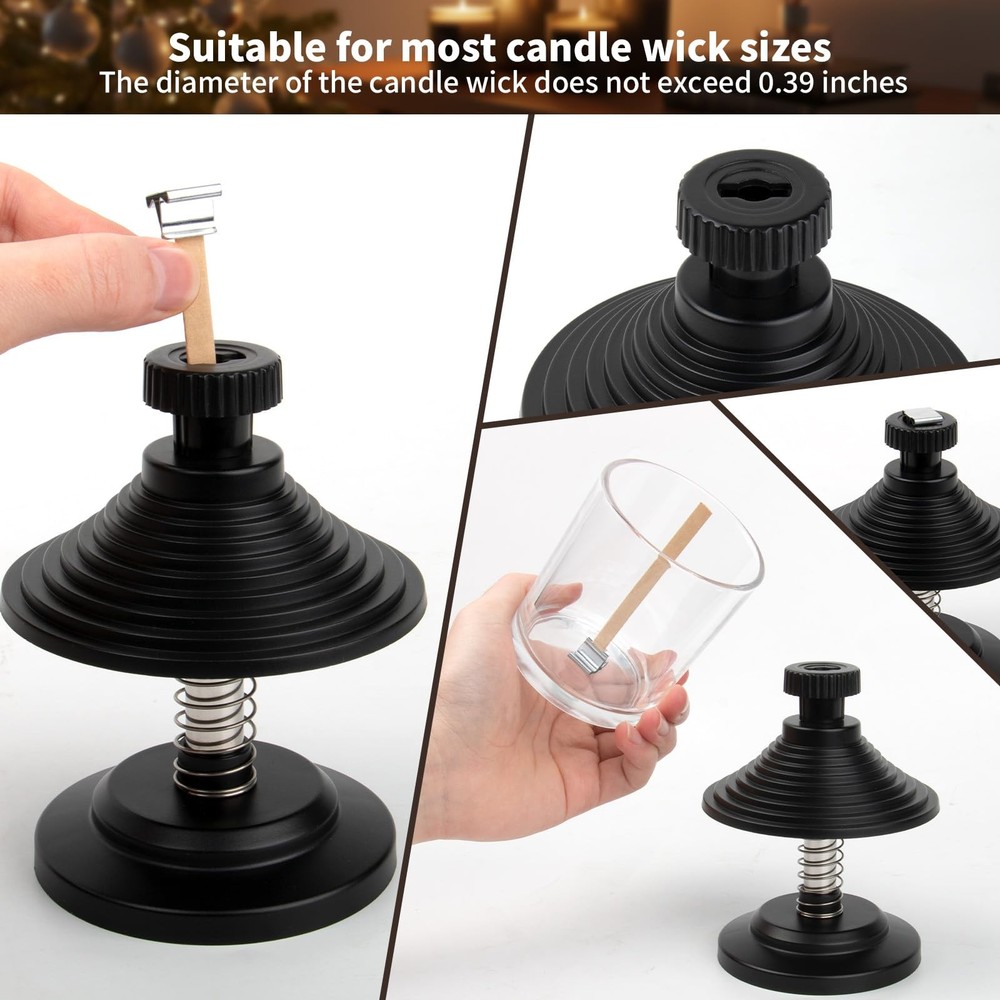 Candle Centering Tool, Adjustable Holder for Candle Making - Keeps Wicks Stra...