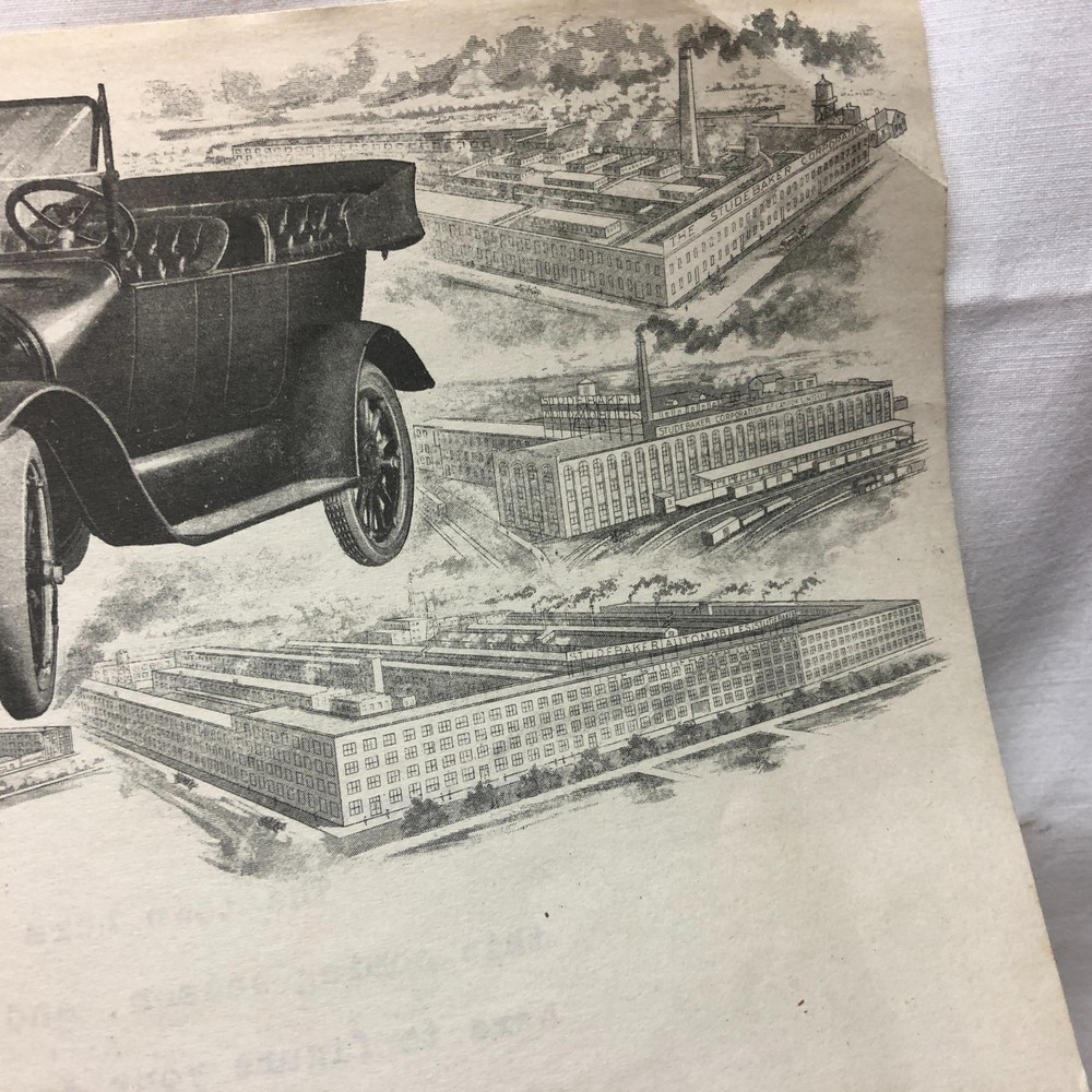 Letter Head Studebaker Correspondence Vintage 1929