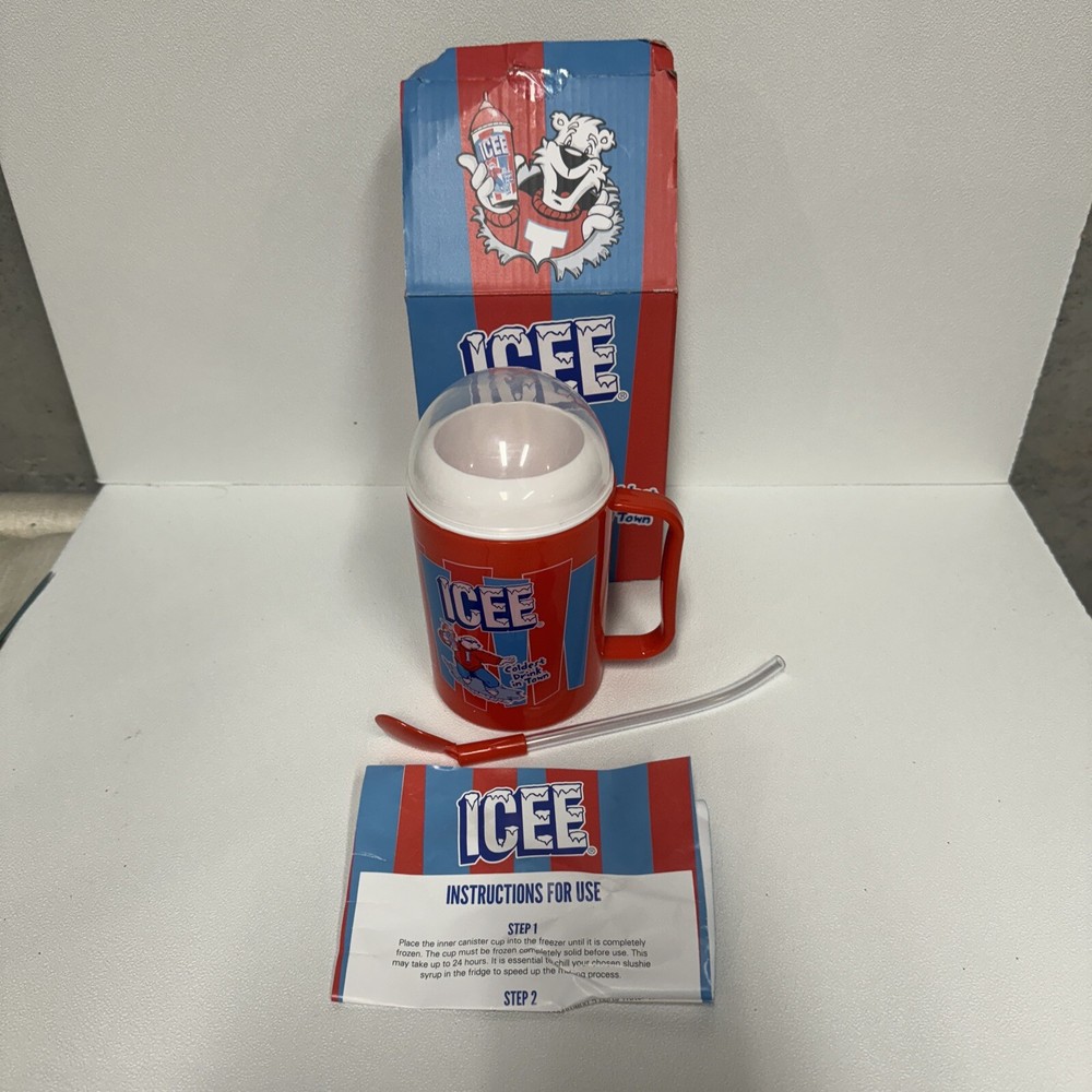 Icee Slushie Making Cup With Straw In Box