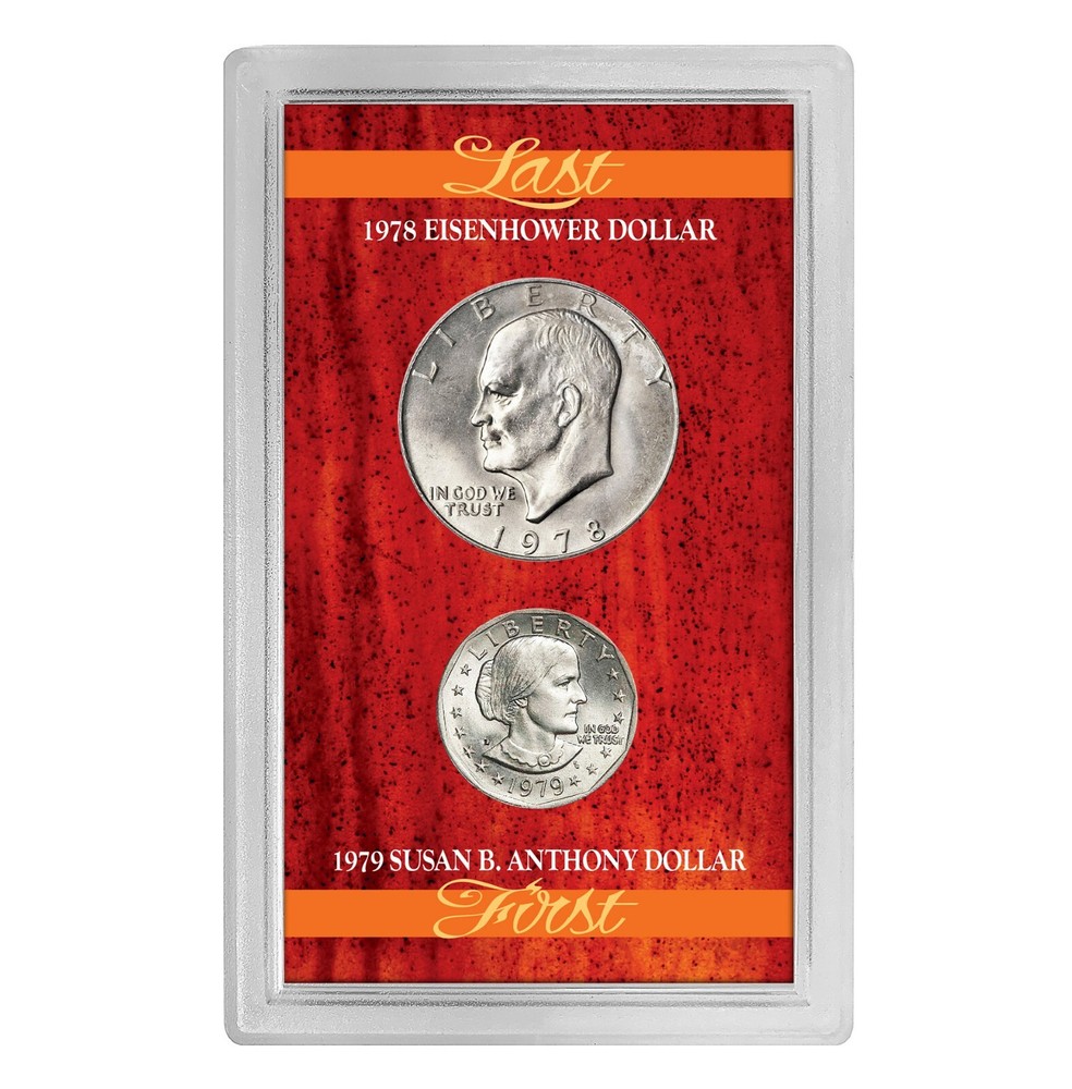 NEW Last Eisenhower Dollar & First Susan B. Anthony Dollar 1632