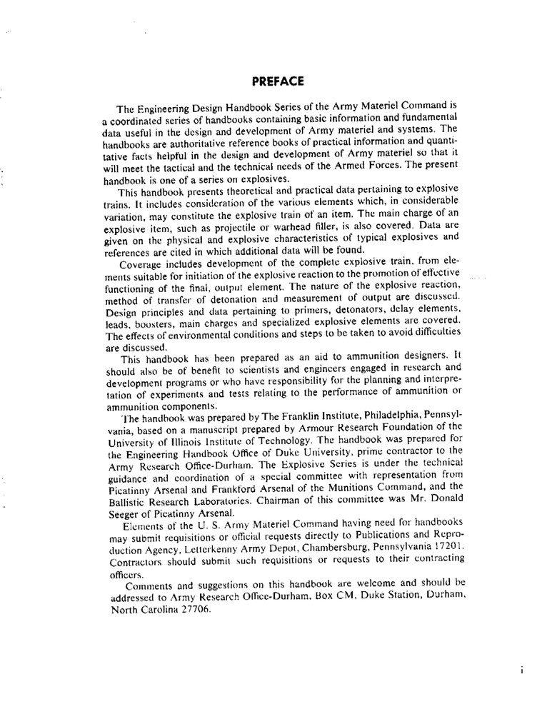 155 page 1965 AMCP 706-179 EXPLOSIVE TRAINS Engineering Design Handbook on CD