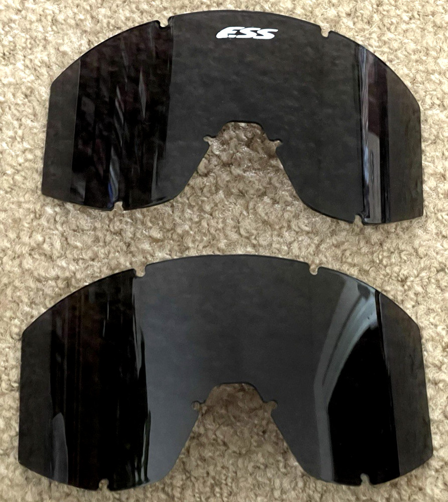 ESS Eye Safety Systems, Inc. Replacement Goggle Lens Smoke Gray (2 pack)