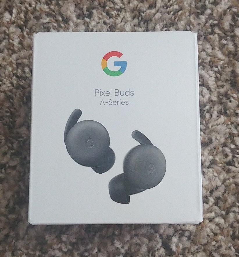 Google Pixel Buds Charcoal A-Series BOX ONLY NO EARBUDS Includes Instructions