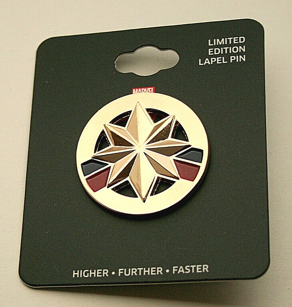 Marvel Comics Captain Marvel Limited Edition Lapel Pin New MOC