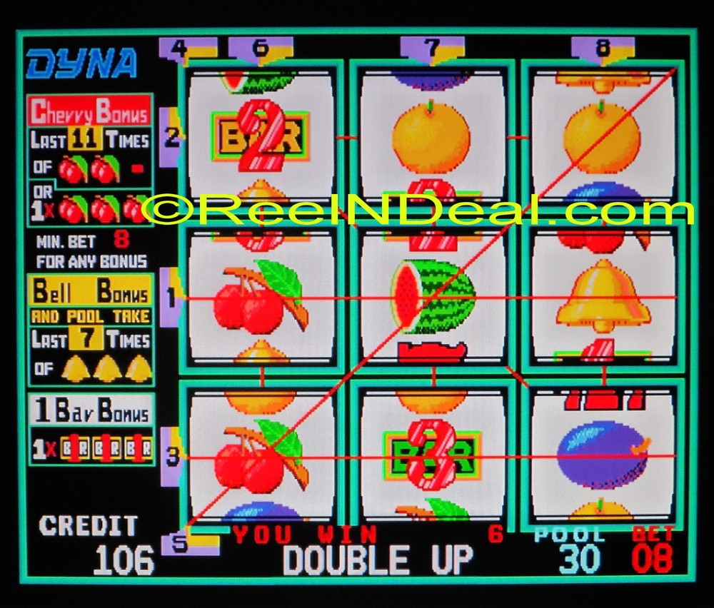 Original Cherry Master 8-Liner Slot Machine PCB Game Board Fruit Pot O Gold #2