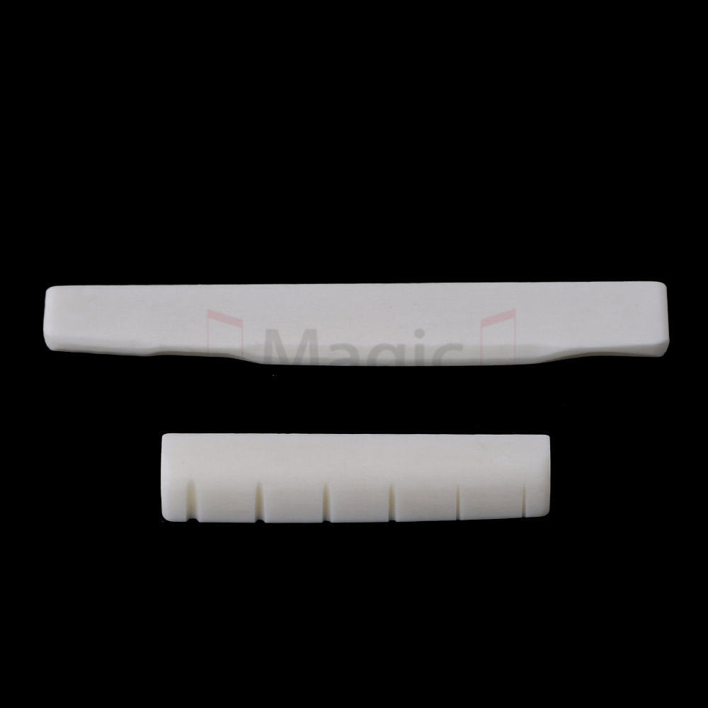 Real Bone Slotted Nut and Compensated Saddle for SIGMA Guitar Parts
