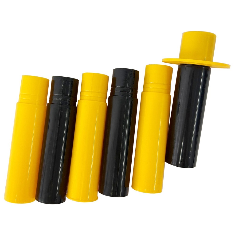 Traffic Delineator Cones 5Ft Chain Adjustable Barrier Crowd Control Y/B
