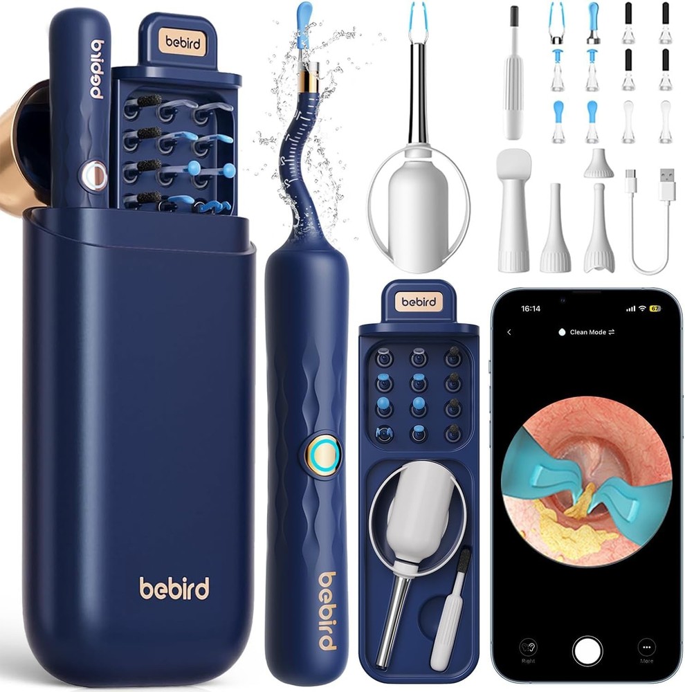 Bebird Earsight Plus D39R Ear Wax Removal Tool Camera, FSA HSA Eligible Blue