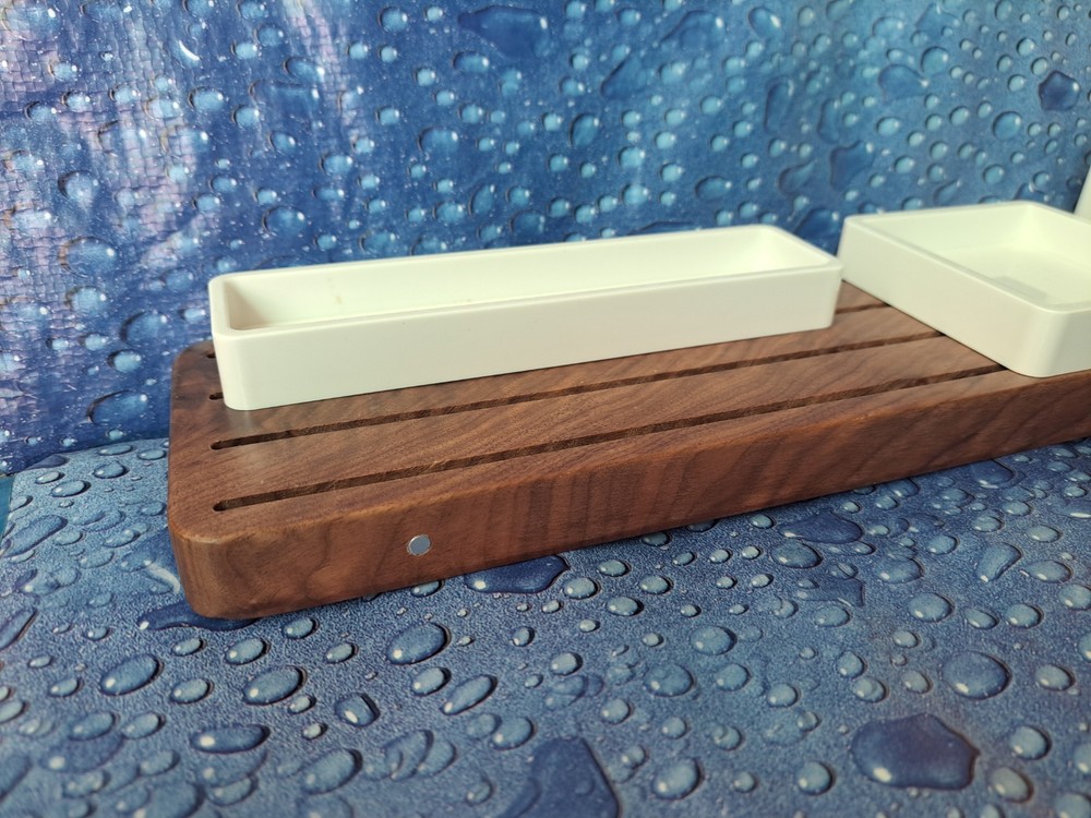 OGMONK GATHER MODULAR DESK ORGANIZER WALNUT BIN18