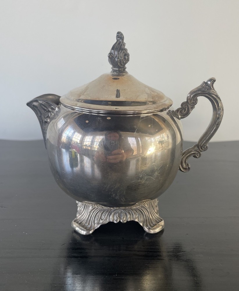 Vintage FB Rogers Silver Plate Footed Creamer With Lid