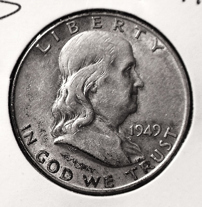 1949-D Franklin Half Dollar, AU #2988
