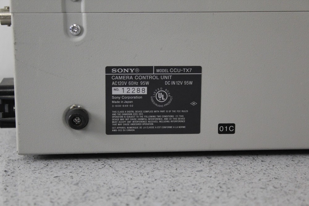 Sony CCU-TX7 SDI Triax Camera Control Unit Fully Tested