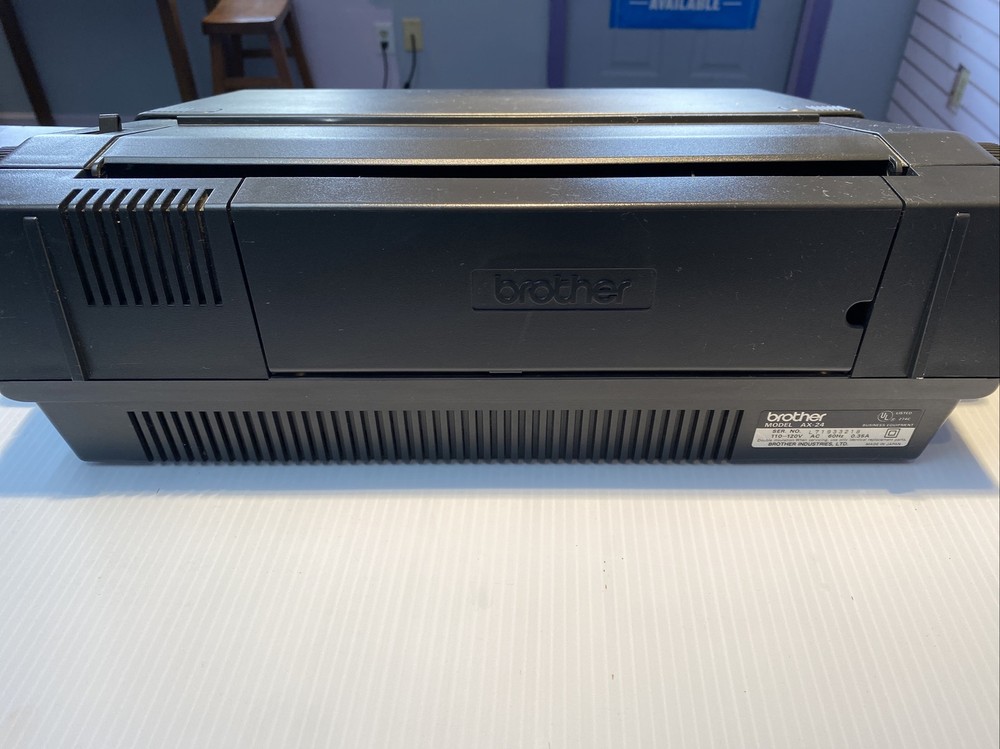 Brother AX-24 Correcting Portable Electronic Typewriter Machine - Tested ~