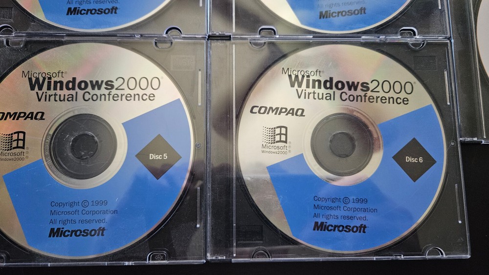 Windows 2000 Virtual Conference 6 Disk Set + Bonus Disk Issued in New Orleans