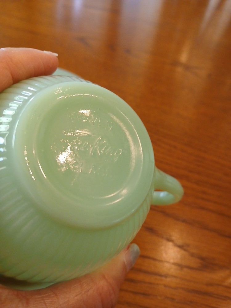 Jadeite Jane Ray Cup And Saucer