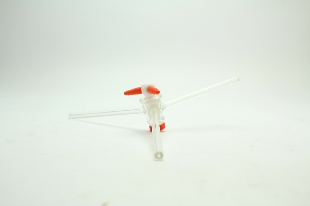 Pyrex 1MM 3-Way Glass Stopcock New