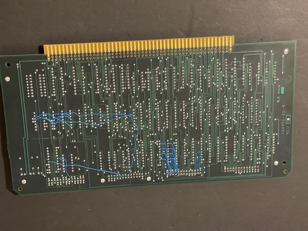 MICROPOLIS 702452-02-0 DATA BOARD S-100 MOSTLY SOCKETED RARE VINTAGE