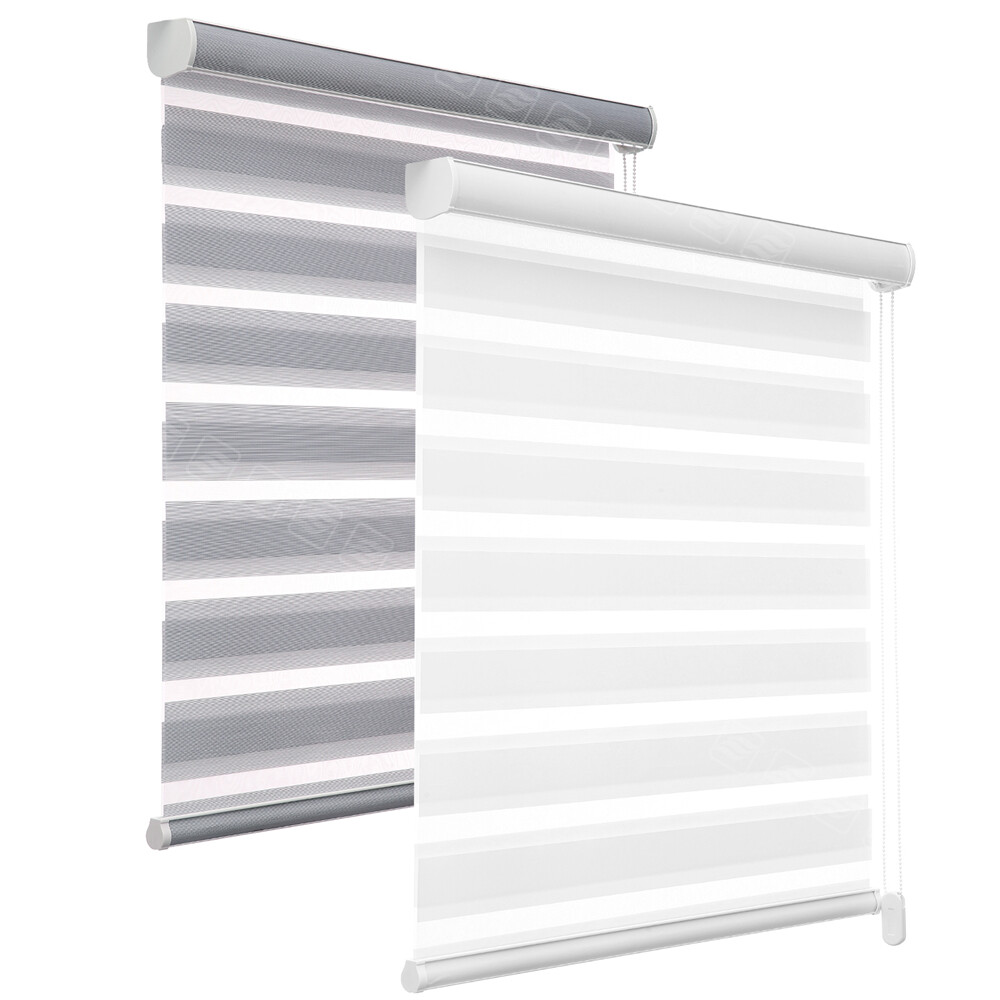 Changshade Customized Size Dual Layer Zebra Shades Light Filtering Roller Blinds