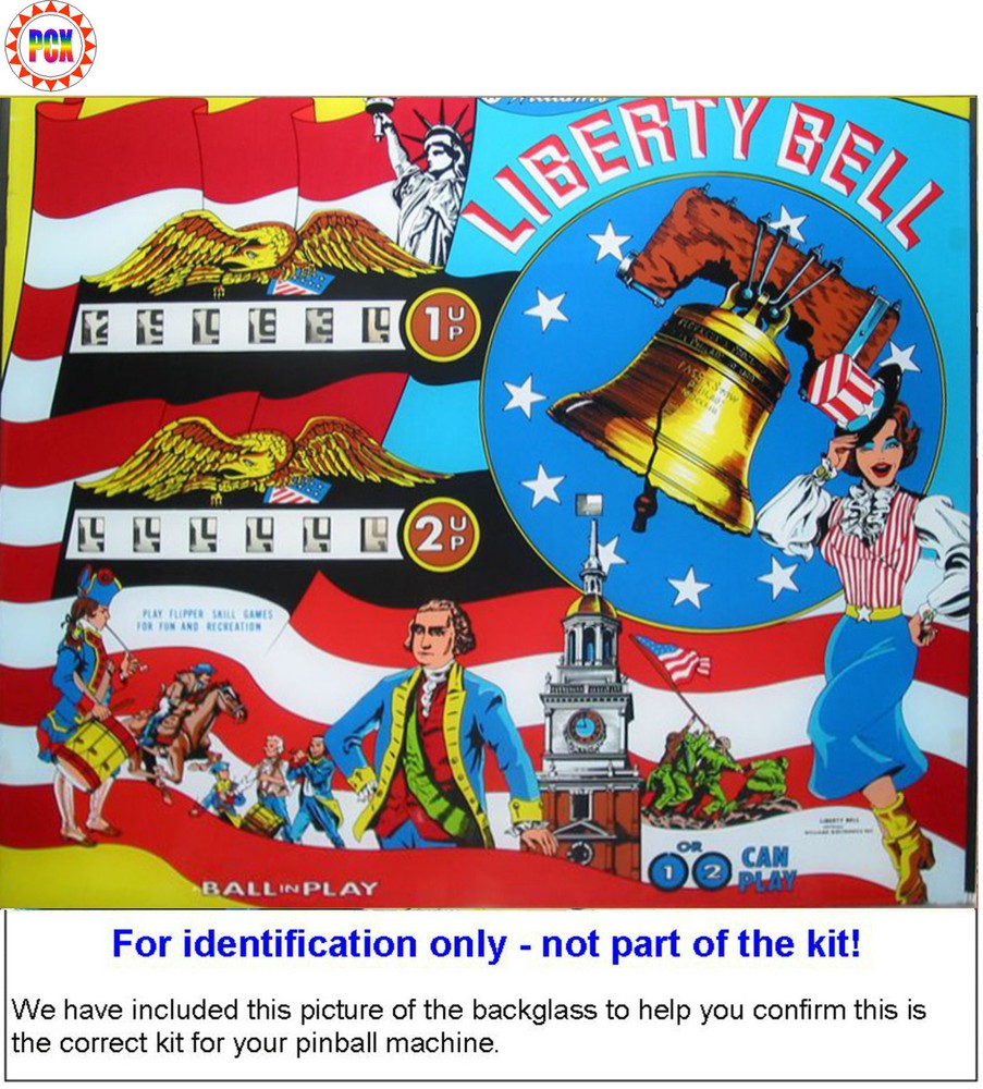1977 Williams Liberty Bell Pinball Machine Rubber Ring Kit
