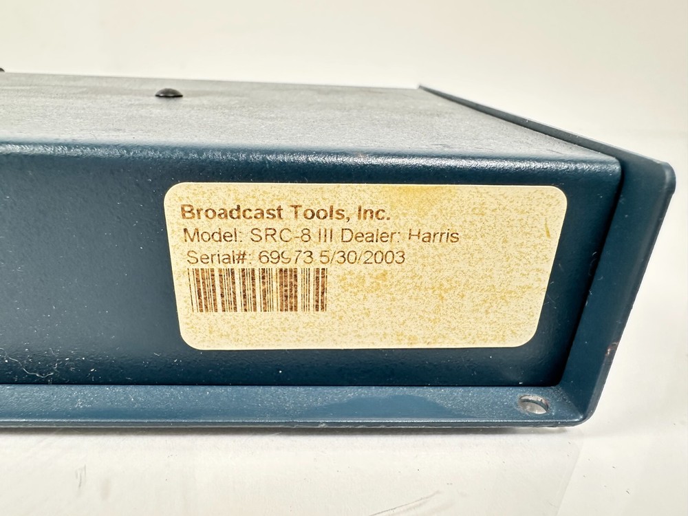 Broadcast Tools SRC-8 III Serial Remote Control Broadcast Automation Relay Box
