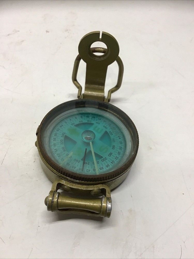 Lensatic Precise Liquid Filled Compass Made In Japan In Working Condition