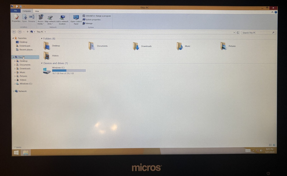 Micros Oracle mWorkstation Intel Atom E3827 15.6" POS Tablet Computer Win 8.1 :D