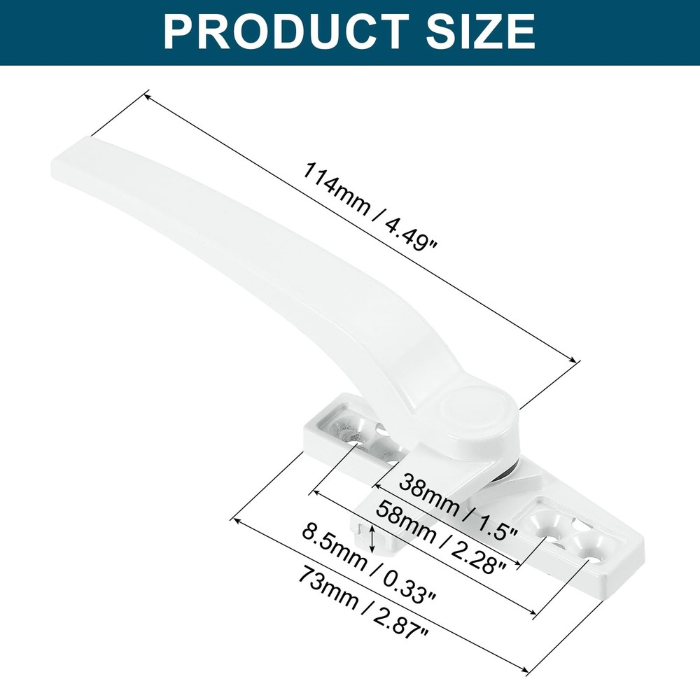 2 Pack Casement Window Locking Handle Grasp Grip Left and Right Hand