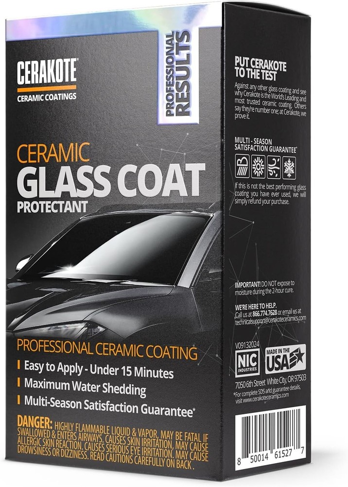 CERAKOTE Rapid Ceramic Glass Coat Windshield Kit Professional Ceramic Coating