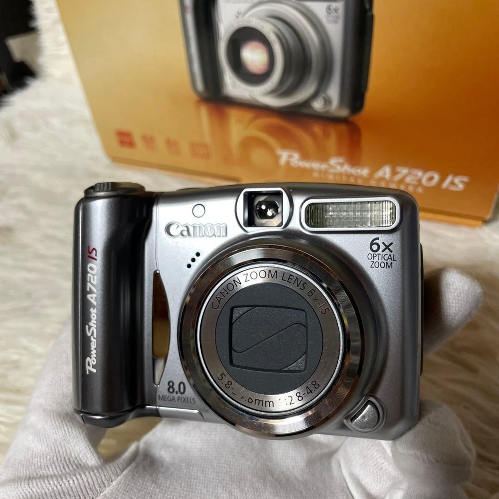 Canon PowerShot A720 IS Digital Camera Box Manual Working Japan