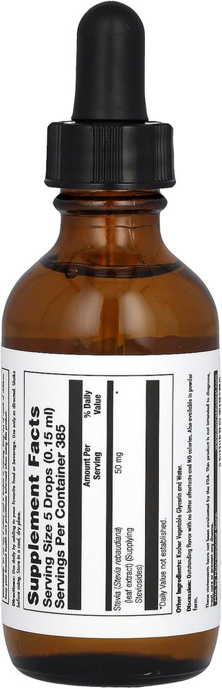 Sure Stevia Liquid Extract 2 Oz | Best-Tasting, Zero Calorie, Low Glycemic | for