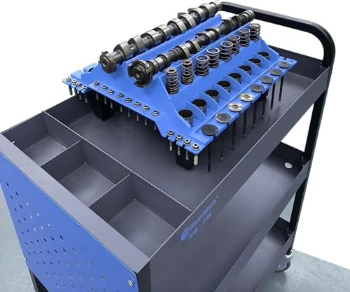 Engine Cylinder Head Organizer Valves Tool,Engine Organizer Parts blue