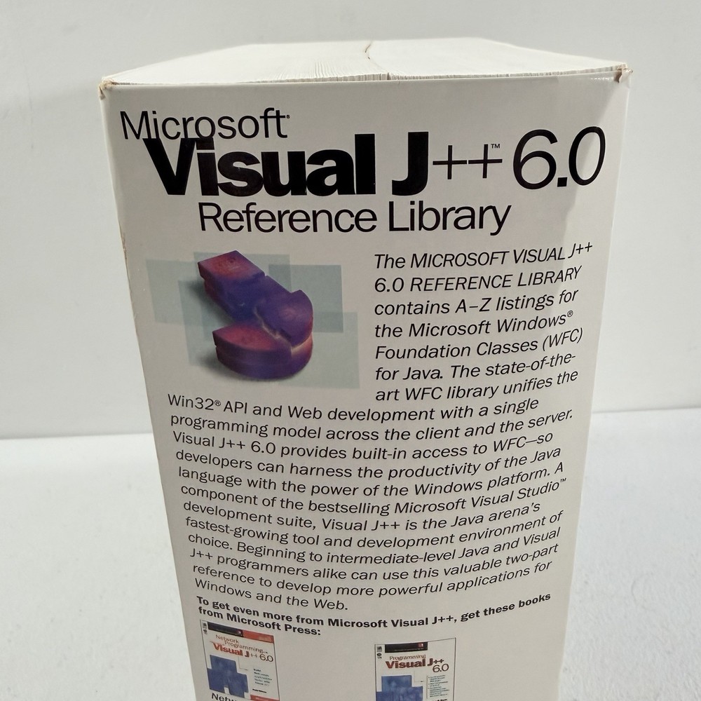 Microsoft Visual J++ 6.0 Reference Library 1998 Microsoft Press 2 Book Set