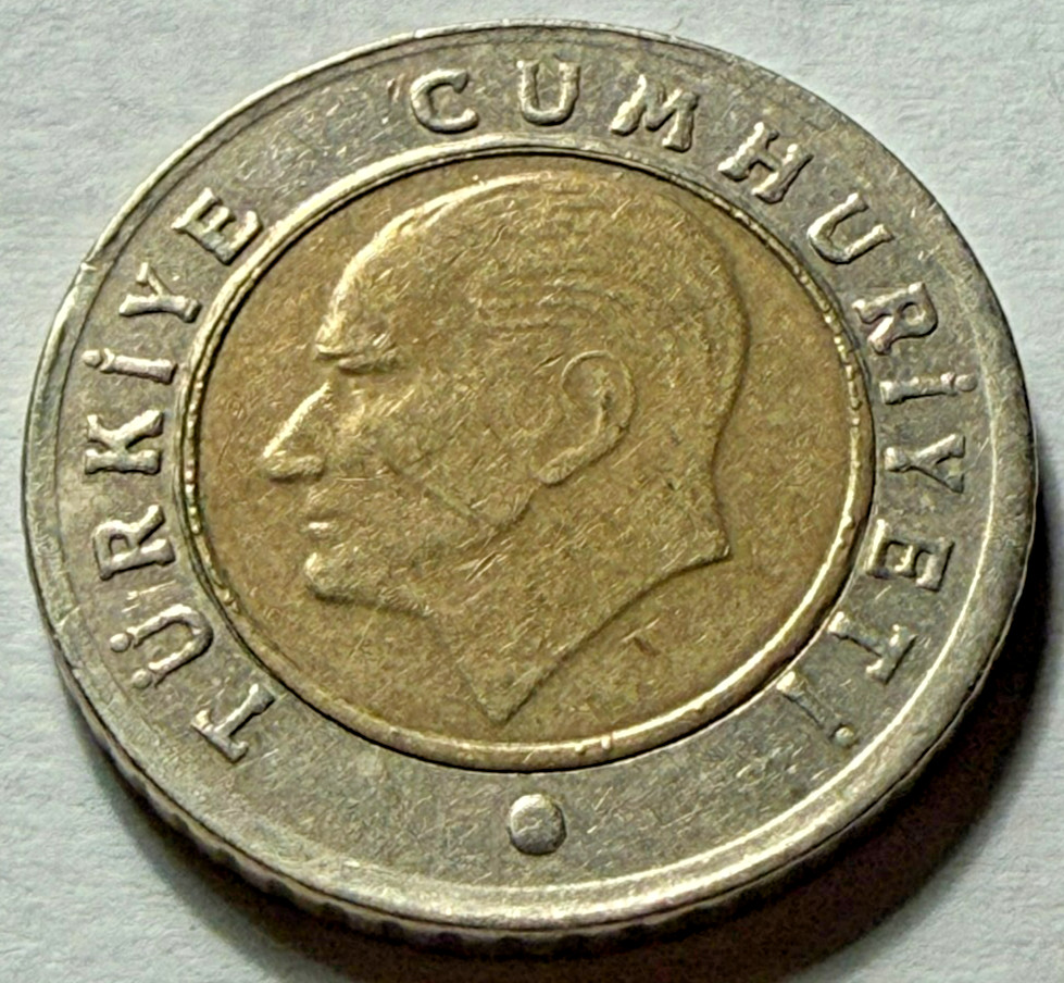 Turkey 50 Kurus 2009 Bi-Metallic KM#1243