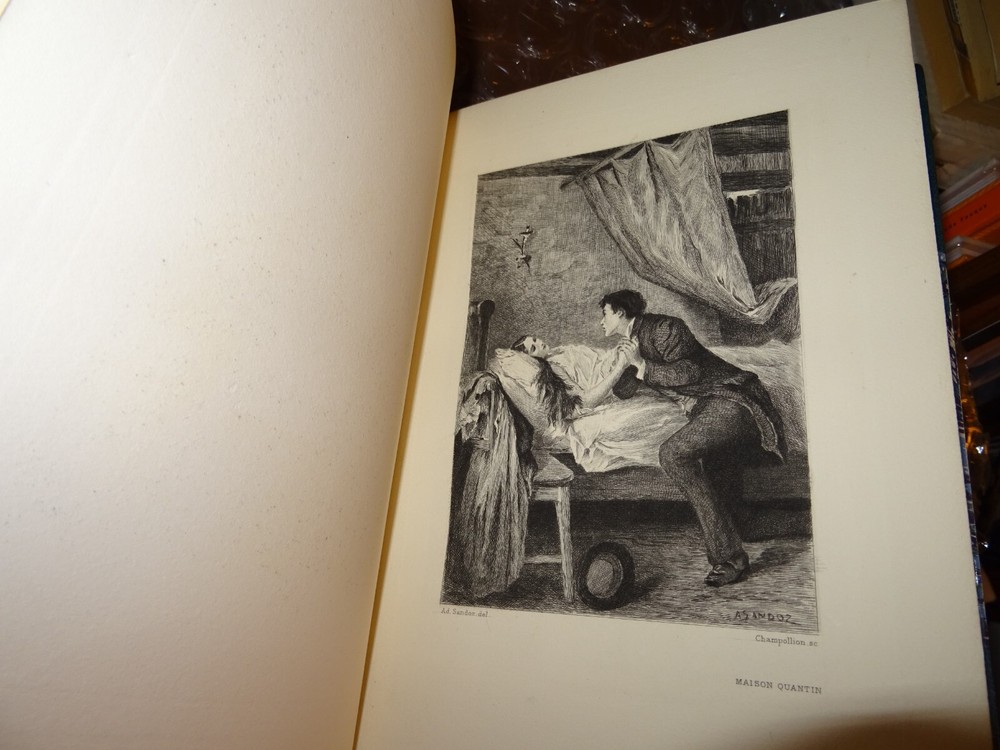 Raphaël - Lamartine Beautiful Moroccan Binding Signed - Champollion with Suit...