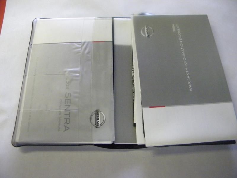 04 NISSAN SENTRA OWNERS MANUAL