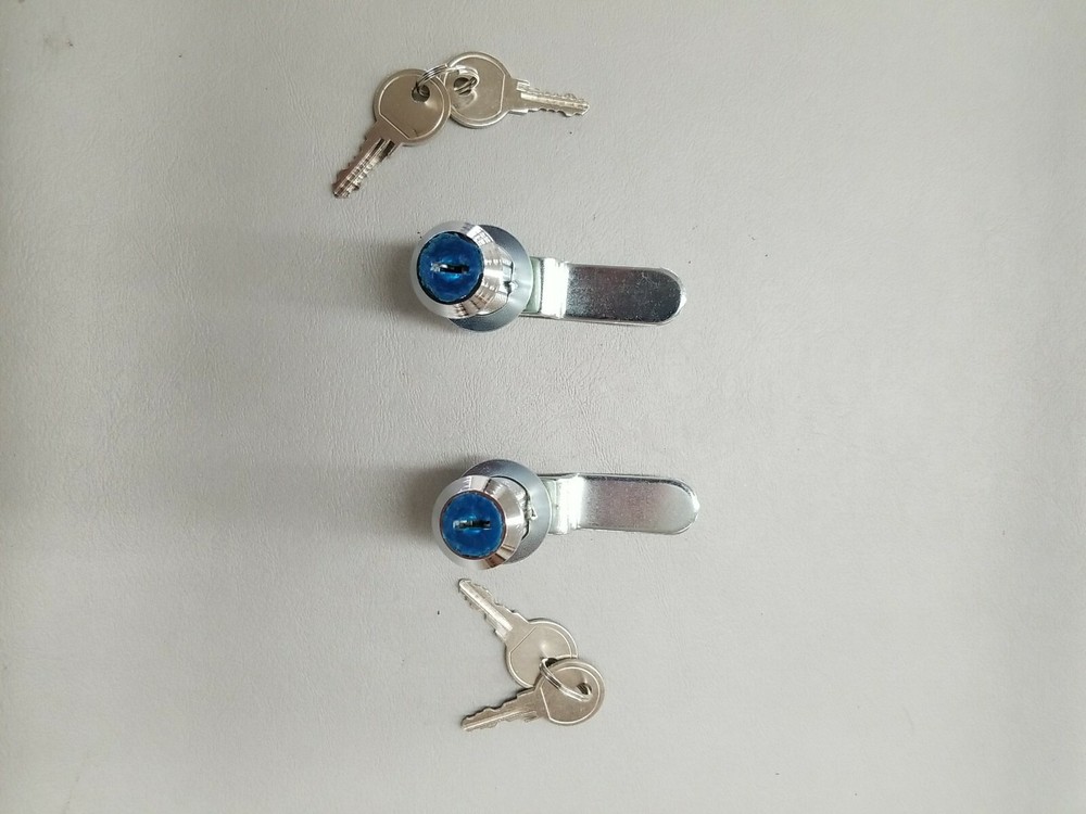 (2) RV Camper Baggage Compartment Door Cam Secure Lock Latch Assemblys