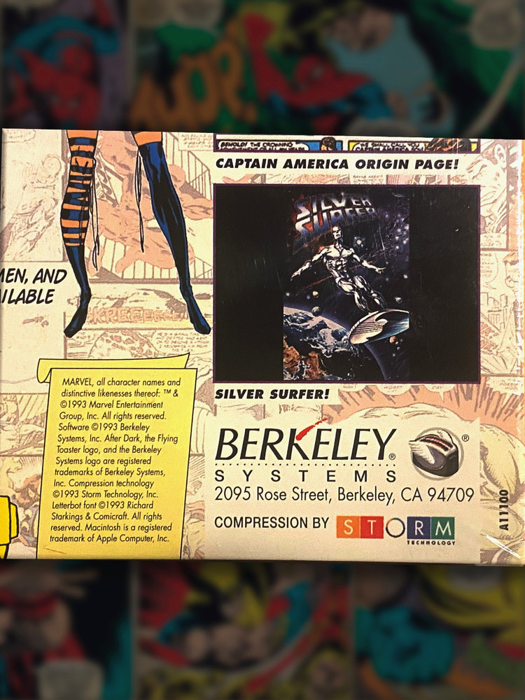 MARVEL DESKTOP ART and STILL IMAGE SCREEN SAVER Macintosh Software